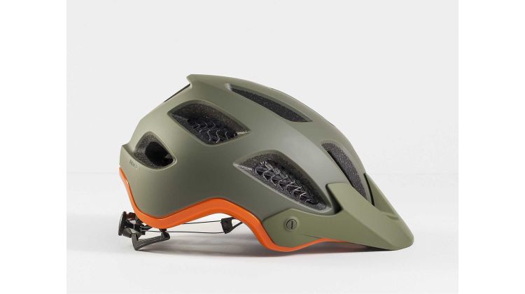 Bontrager Rally Wavecel MTB-Helm olive grey/roarange