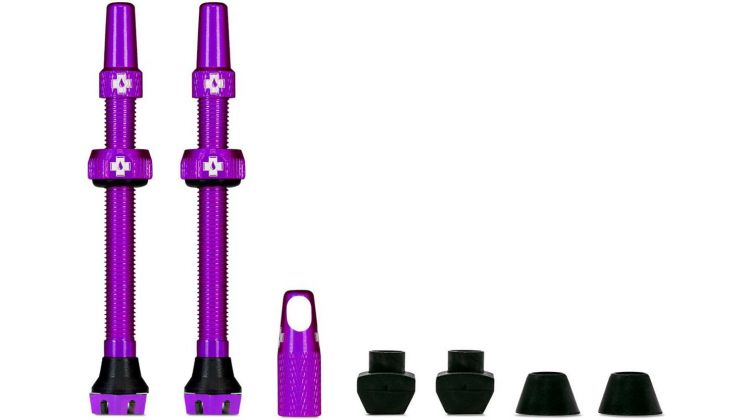 Muc-Off Tubeless Valve Kit V2 Universal for MTB & Road purple