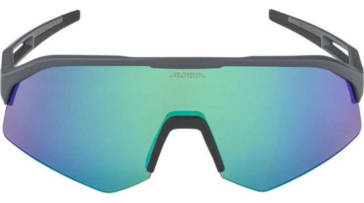 Alpina Sonic HR Q-Lite Sportbrille midnight-grey matt/mirror green one size