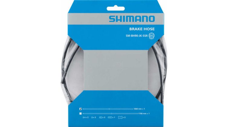 Shimano Bremsleitung SM-BH90-JK-SSR, 1.000 mm, Schwarz, Gerade - Gerade, 1 Stk.
