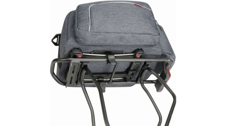 KLICKfix Rackpack Sport Plus mit Uniklip 2 Gepäckträgertasche grau 12 - 18 L