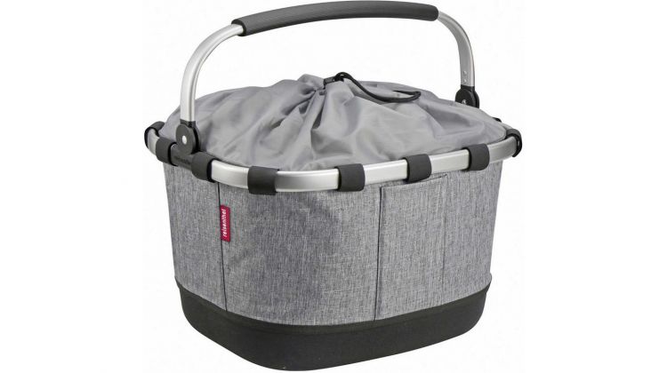 KLICKfix Reisenthel Carrybag GT Gepäckträgertasche mit Aluminumrahmen für Racktime grau