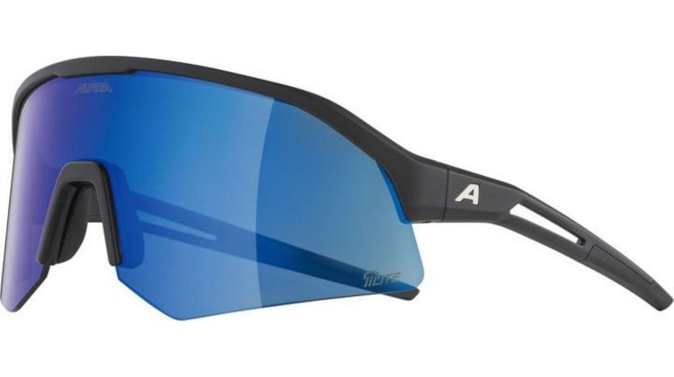 Alpina Sonic HR Q-Lite Sportbrille black matt/mirror blue one size