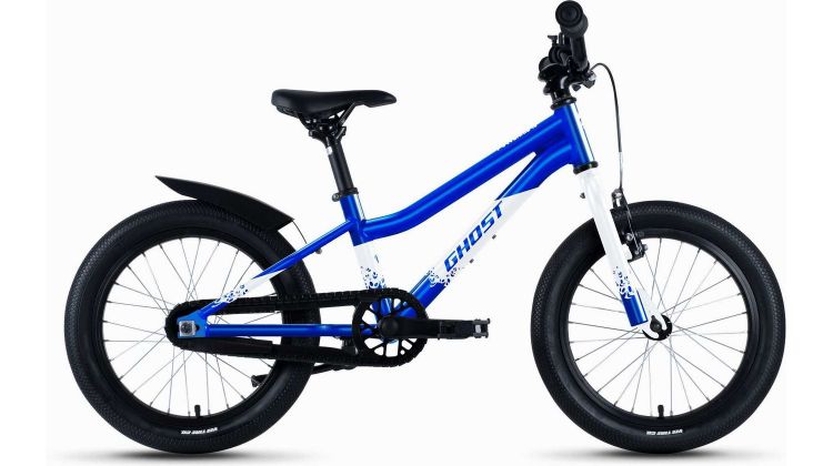 Ghost Powerkid Kinderrad 16 candy blue/pearl white glossy
