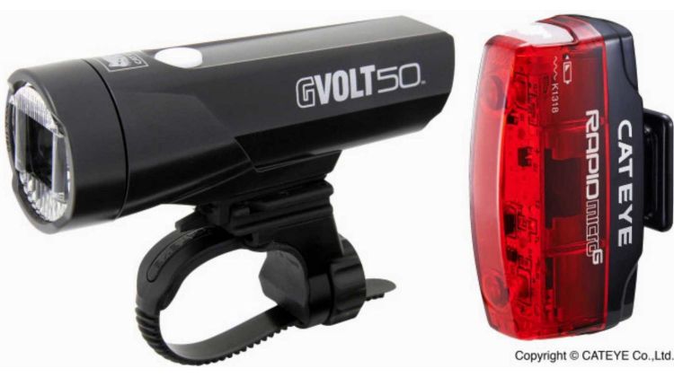 Cat Eye GVolt50 HL-EL550GRC + Rapid Micro G HL-EL620G Beleuchtungsset
