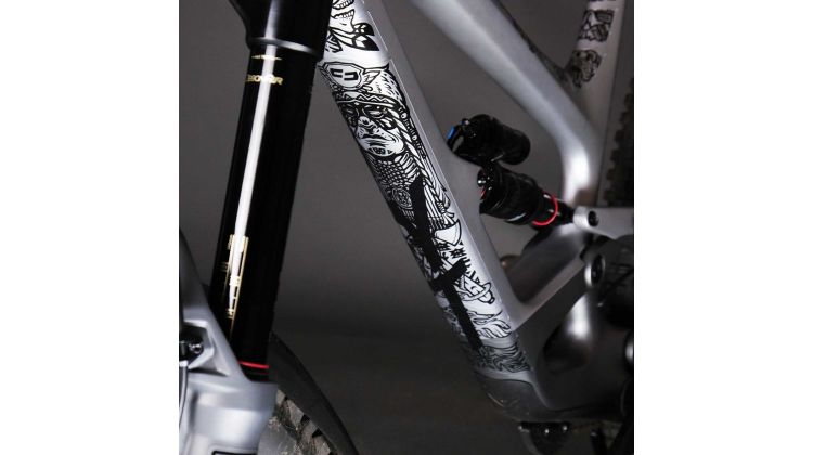 Unleazhed Bike Rahmenschutz 1 set tatanka black glossy XXL