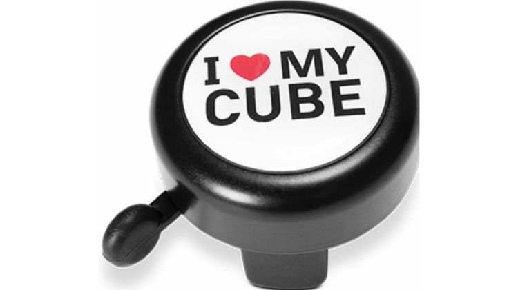 Cube Fahrradklingel I LOVE MY Cube black´n´white´n´red