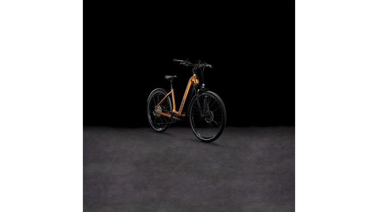 Cube Nuride Hybrid EXC 750 Wh Allroad E-Bike Easy Entry 28 caramel´n´black