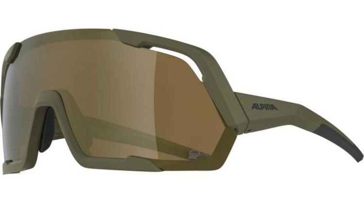 Alpina Rocket Q-Lite Sportbrille olive matt/mirror bronce