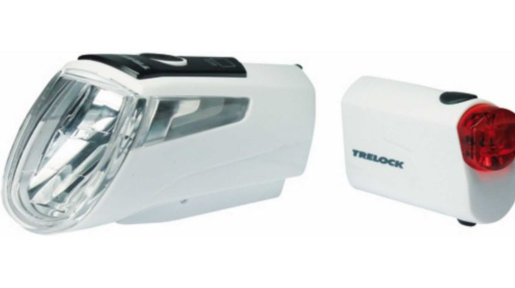 Trelock LS 460 I-GO® POWER + LS 720 Reggo Akku-Beleuchtungsset weiß