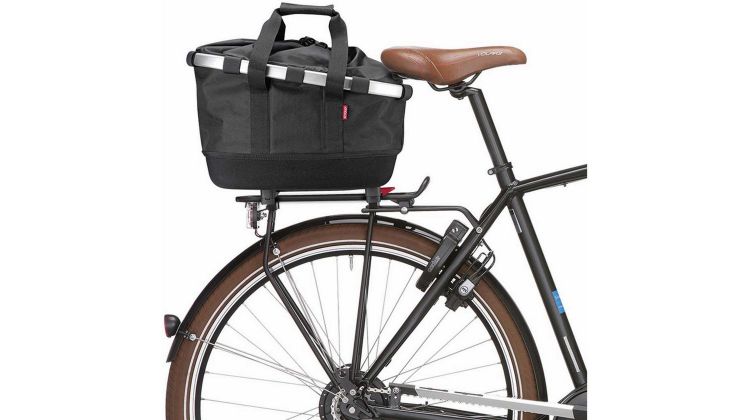 Klickfix Reisenthel Bikebasket GT Gepäckträgertasche mit Aluminumrahmen für Racktime Schwarz