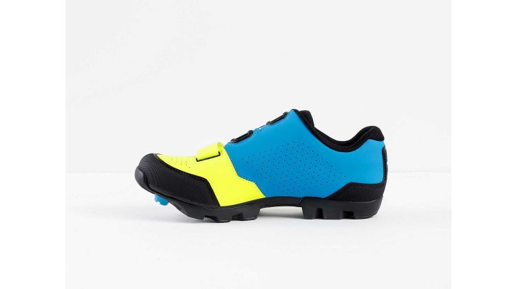 Bontrager Foray Mountain Schuhe Radioactive Yellow/Waterloo Blue