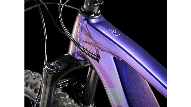 Trek Marlin+ 8 400 Wh E-Bike Hardtail Diamant purple flip to black fade