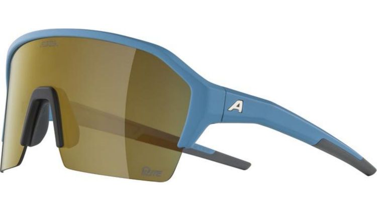 Alpina Ram HR Q-Lite Sportbrille smoke-blue matt/mirror gold one size