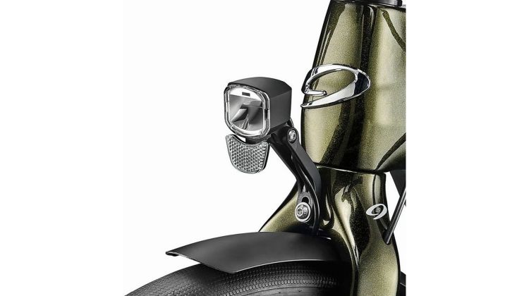 Litemove Scheinwerfer RX-E50 für E-Bikes mit universal Gabelhalter schwarz
