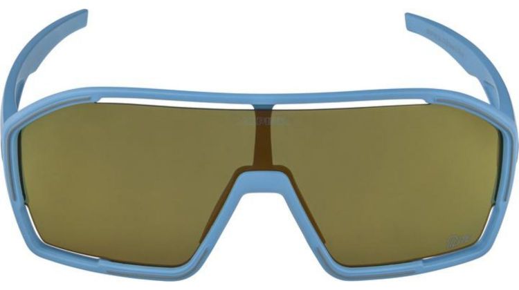 Alpina Bonfire Q-Lite Sportbrille smoke-blue matt/mirror gold one size