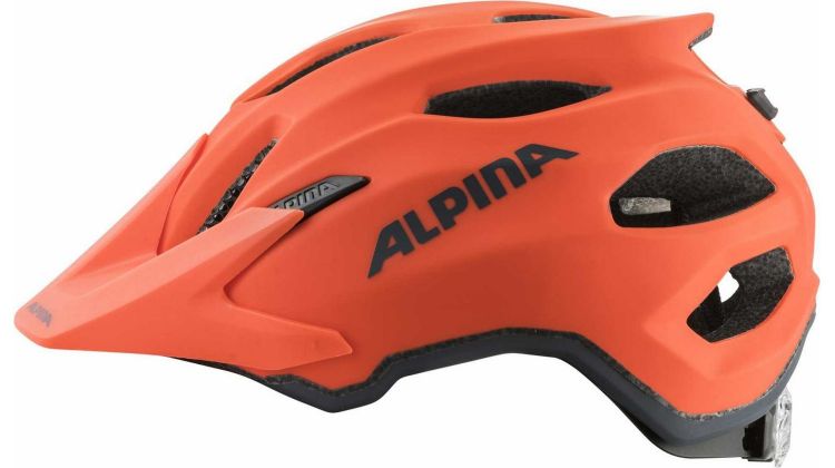Alpina Carapax Junior Kinder-Helm pumpkin orange matt 51-56 cm