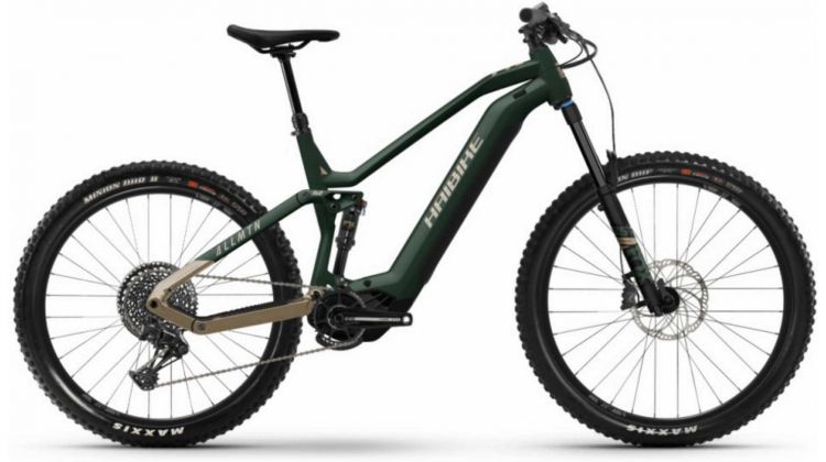 Haibike AllMtn 7 750 Wh E-Bike Fully 29/27,5 mat-gloss green caramel black
