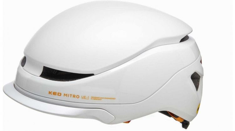 KED Mitro UE-1 Helm light grey orange matt