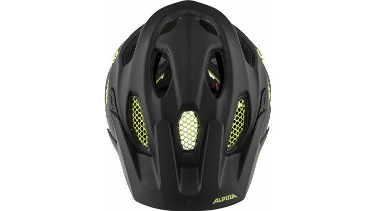 Alpina Carapax Junior Flash Kinder-Helm black-neon-yellow matt 51-56 cm