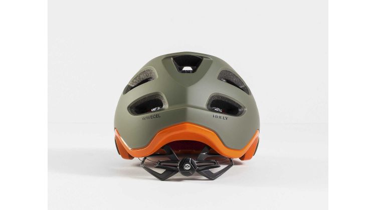 Bontrager Rally Wavecel MTB-Helm olive grey/roarange