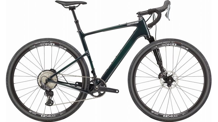 Cannondale Topstone Carbon 2 Lefty Gravelbike Diamant 28 green