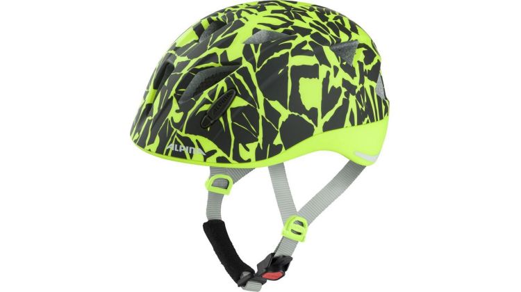Alpina Ximo L.E. Kinder-Helm black-neon sparkle matt
