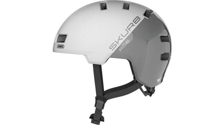 Abus Skurb ACE Helm silver white