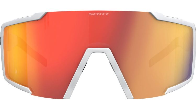 Scott Shield Compact Sonnenbrille white matt red chrome