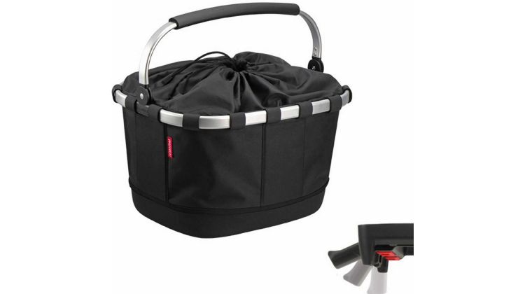 Klickfix Reisenthel Carrybag GT Gepäckträgertasche mit Aluminumrahmen Uniklip 2 Schwarz