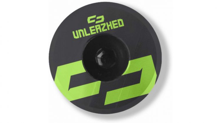 Unleazhed AL01 Top Cap Aluminium Logo Skin 1 pcs, 1 aluminium screw M6 green