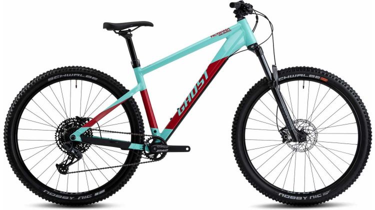 Ghost Nirvana Trail SF Universal MTB-Hardtail Diamant green/riot red glossy