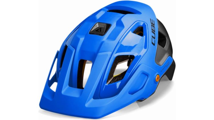 Cube Strover X Actionteam Mips MTB-Helm blue´n´grey