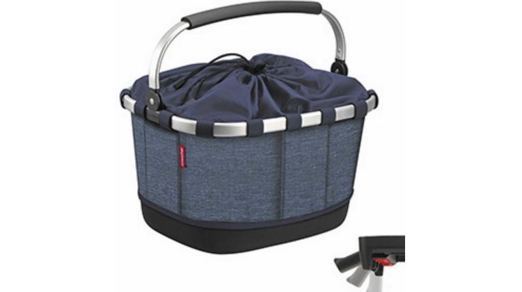 KLICKfix Carrybag GT mit Uniklip Gepäckträgertasche twist blue 24 L