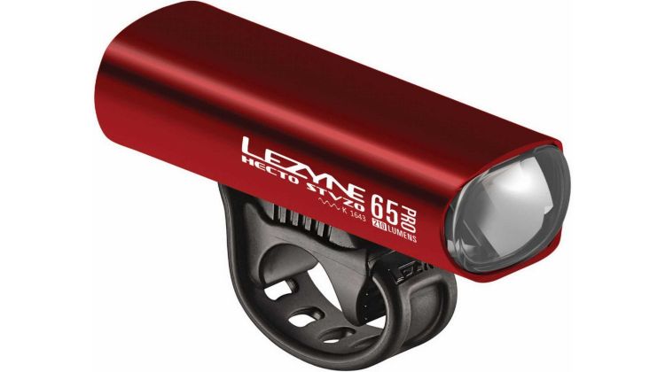 Lezyne LED Hecto Drive Pro 65 StVZO Vorderlicht rot-glänzend weißes Licht, Y13