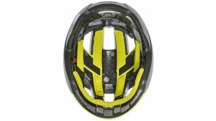 Uvex Rise CC Rennrad-Helm neon yellow-black